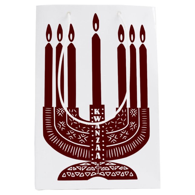 Happy Kwanzaa Medium Gift Bag (Front)