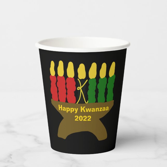 Happy Kwanzaa  Paper Cups (Front)