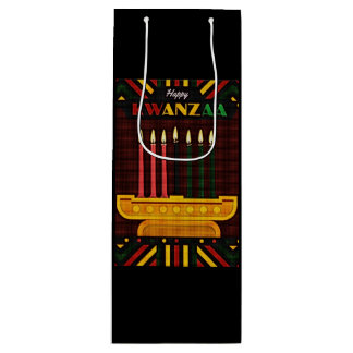 Happy Kwanzaa PopArt Wine Gift Bag