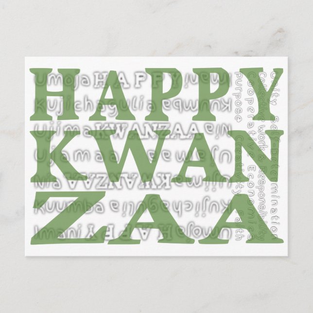 Happy Kwanzaa Postcard (Front)