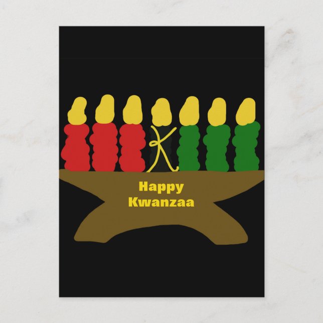 Happy Kwanzaa Postcard (Front)