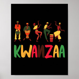 Happy Kwanzaa Proud African American Holiday Herit Poster
