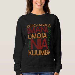 Happy Kwanzaa Seven Principles Of Kwanzaa African Sweatshirt