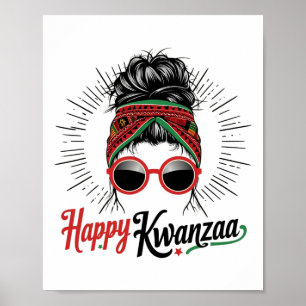 Happy Kwanzaa Seven Principles Of Kwanzaa Messy Bu Poster