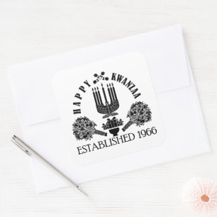 Happy Kwanzaa Square Sticker