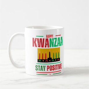 Happy Kwanzaa "Stay Positive" Customisable Coffee Mug