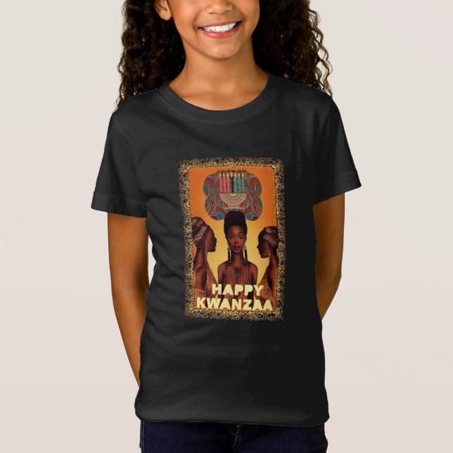 Happy Kwanzaa Tarot Card Shirt,Black Family Shirts (Front)
