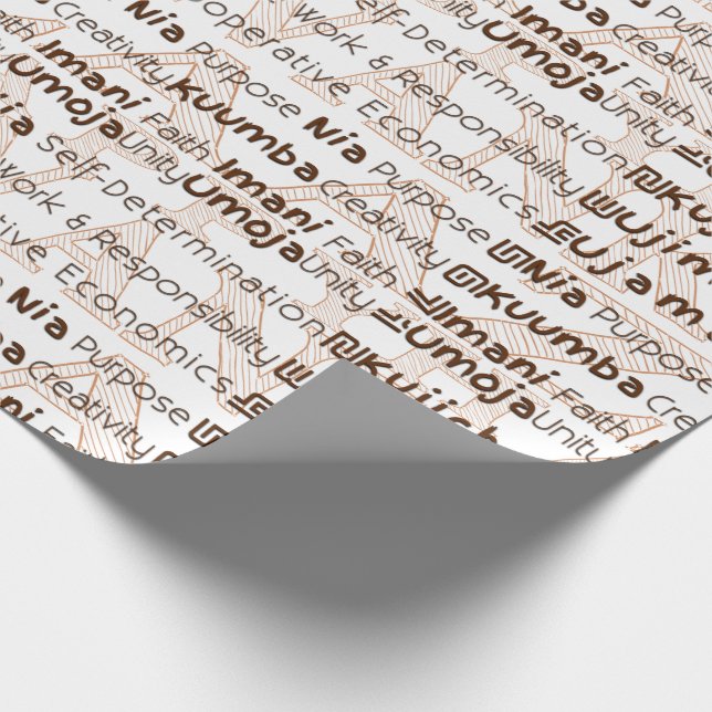 Happy Kwanzaa Wrapping Paper (Corner)
