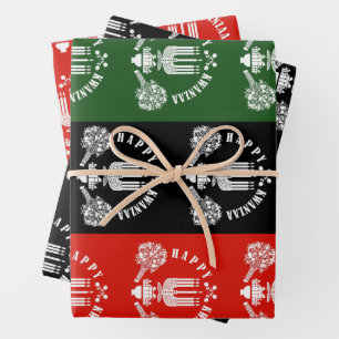Happy Kwanzaa Wrapping Paper Sheet