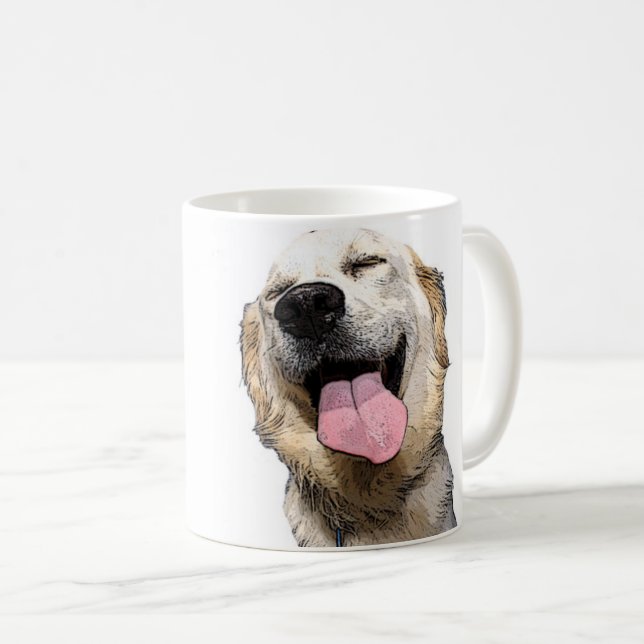 Happy Lab Coffee Mug (Front Right)
