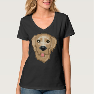 Happy Lab Retriever Pixel T-Shirt