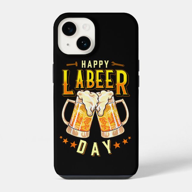 Happy Labeer Day Funny Labour Day iPhone Case (Back)