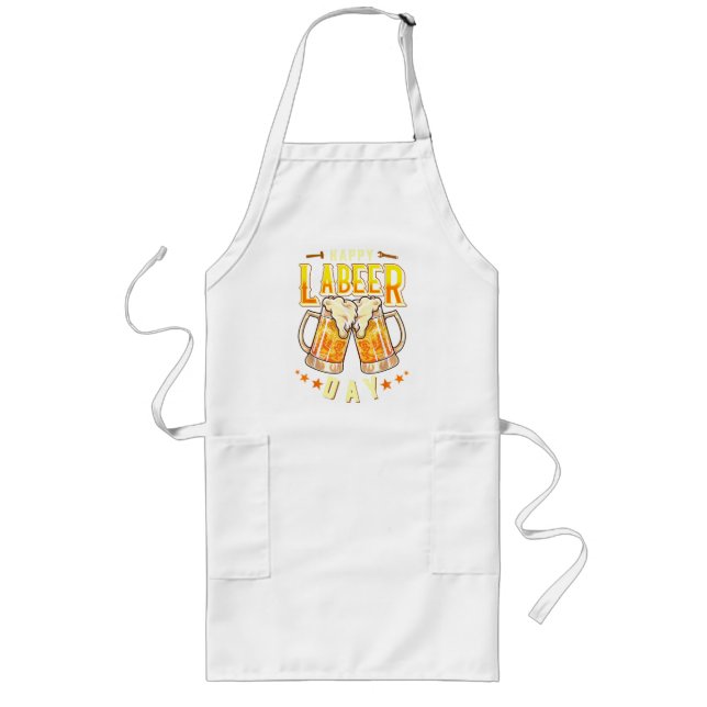 Happy Labeer Day Funny Labour Day Long Apron (Front)