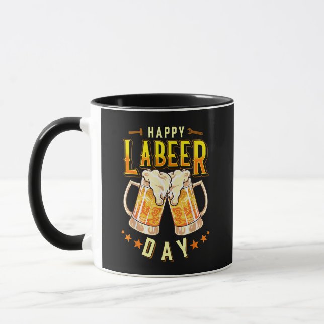Happy Labeer Day Funny Labour Day Mug (Left)