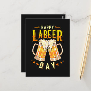 Happy Labeer Day Funny Labour Day Postcard