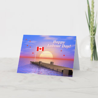 Happy Labor Day Canada Dock Card