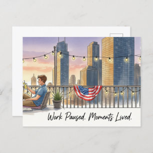 Happy Labor Day  Postcard