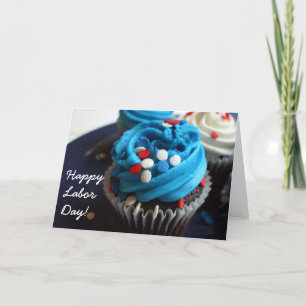 Happy Labour Day Cupcakes greeting Card