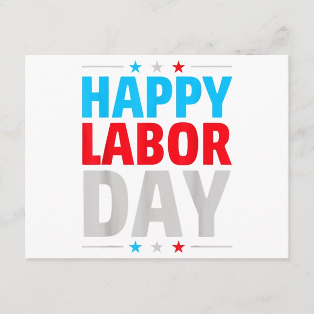 Happy Labour Day! Enclosure Card (Front)