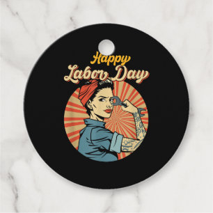 Happy Labour Day Girl Strong Worker Movement Emplo Favour Tags