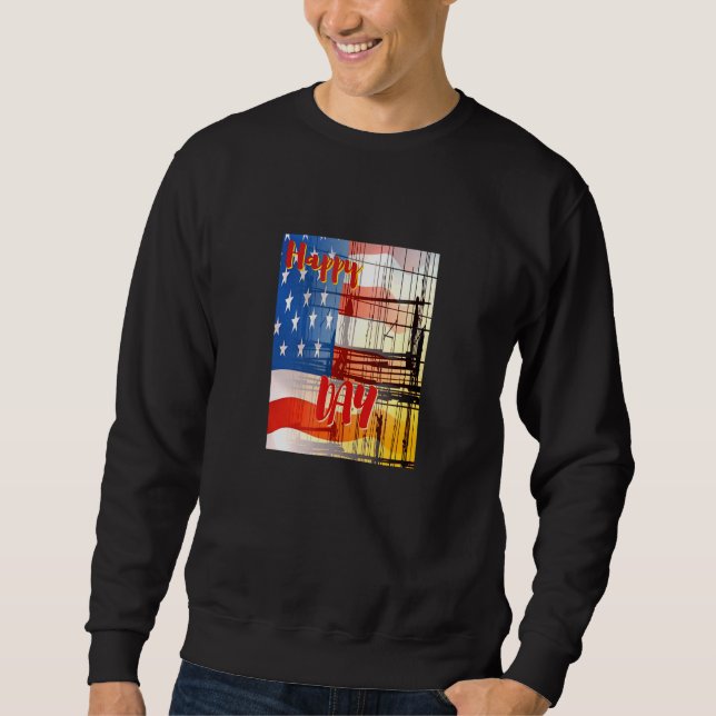 Happy Labour Day Greeting Sweatshirt (Front)