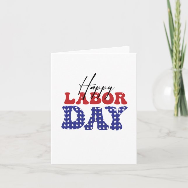 Happy Labour Day Holiday Card (Front)