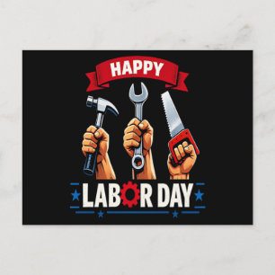 Happy Labour-day Holiday Postcard