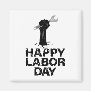 Happy Labour Day Magnet