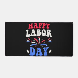 Happy Labour Day Men Women Kids Desk Mat