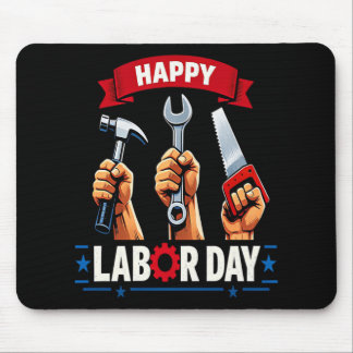 Happy Labour-day Mouse Pad
