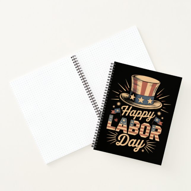 Happy Labour Day Patriotic Celebration  Notebook (Inside)