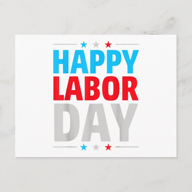 Happy Labour Day! Postcard (Front)