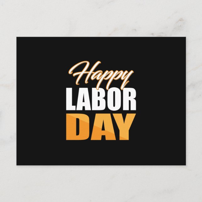 Happy Labour Day Postcard (Front)