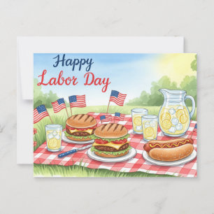  Happy Labour Day Postcard
