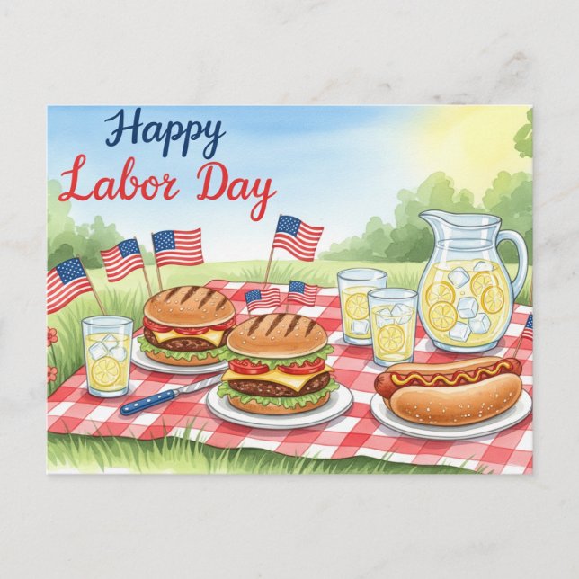  Happy Labour Day Postcard (Front)
