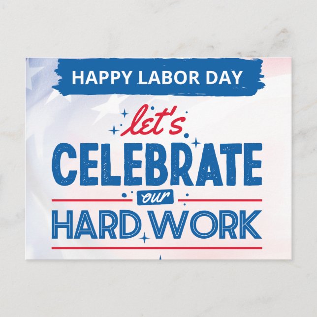 Happy Labour Day Postcard (Front)