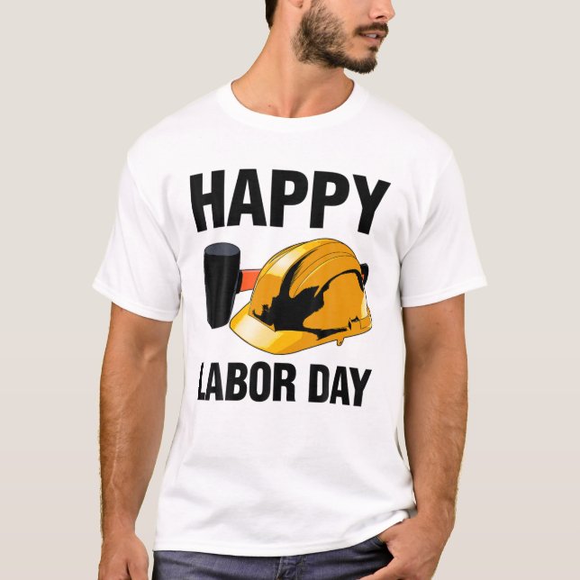Happy Labour Day S American Labour Movement Tee Se (Front)