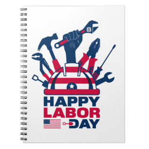 Happy Labour Day, USA Holiday Notebook