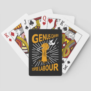 Happy Labour day Weekend Playing Cards