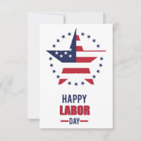 Happy Labour Day with USA flag