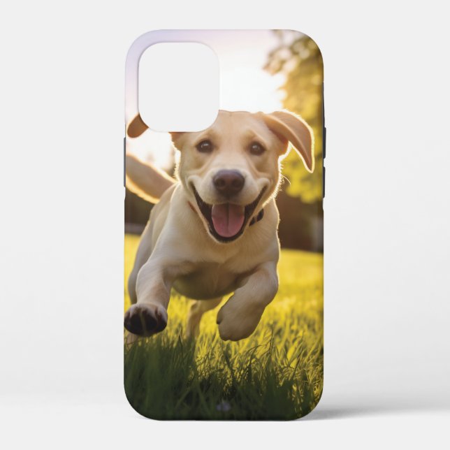Happy Labrador Puppy Running  Case-Mate iPhone Case (Back)