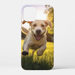 Happy Labrador Puppy Running iPhone 12 Mini Case