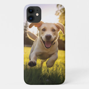 Happy Labrador Puppy Running Case-Mate iPhone Case