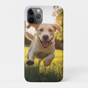 Happy Labrador Puppy Running Case-Mate iPhone Case