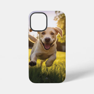 Happy Labrador Puppy Running iPhone 12 Mini Case