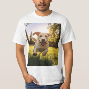 Happy Labrador Puppy Running T-Shirt