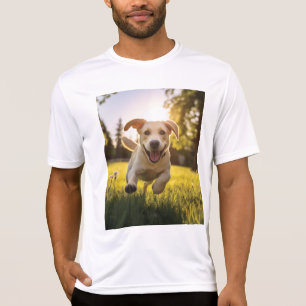 Happy Labrador Puppy Running T-Shirt