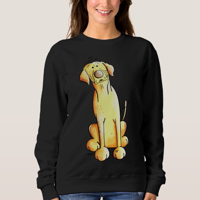 Happy Labrador Retriever 57 Sweatshirt (Front)