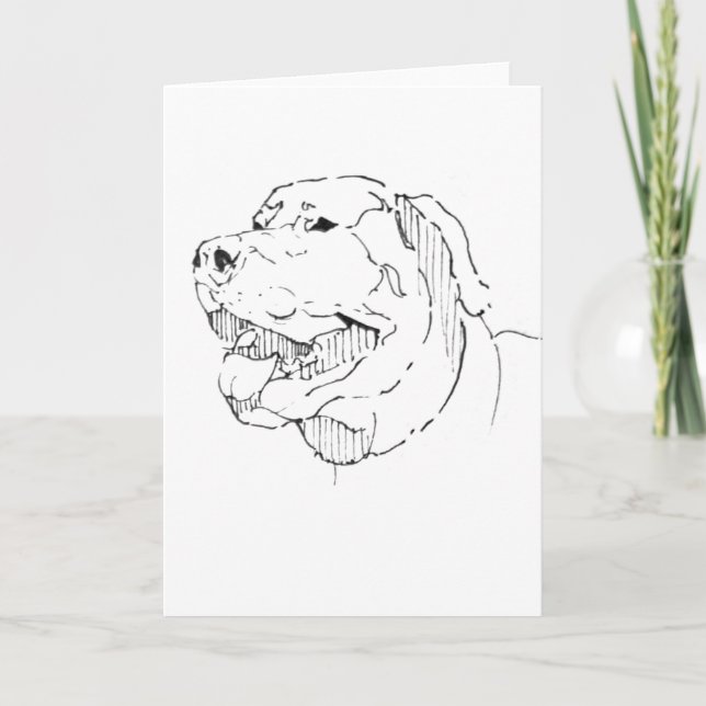 Happy Labrador Retriever Greeting Card (Front)