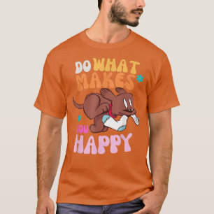 Happy Labrador Retro Hippie 60s VIBES Men's Women' T-Shirt